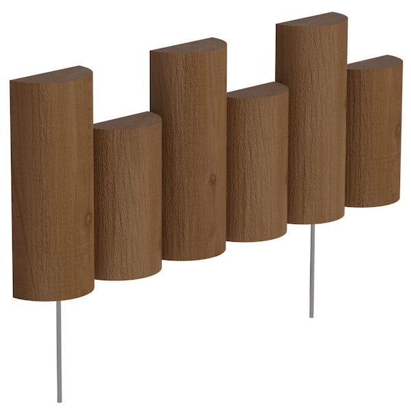 Greenes Fence 18 in. L x 1.5 in. W Half Log Edging (12-Pack) Greenes Fence 18 in. L x 1.5 in. W Half Log Edging (12-Pack)
