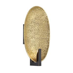 Daric 5 in. Polished Brass and Bronze LED Sconce with Brass Casting