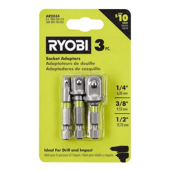 Impact Rated Socket Adaptor Set (3-Piece)