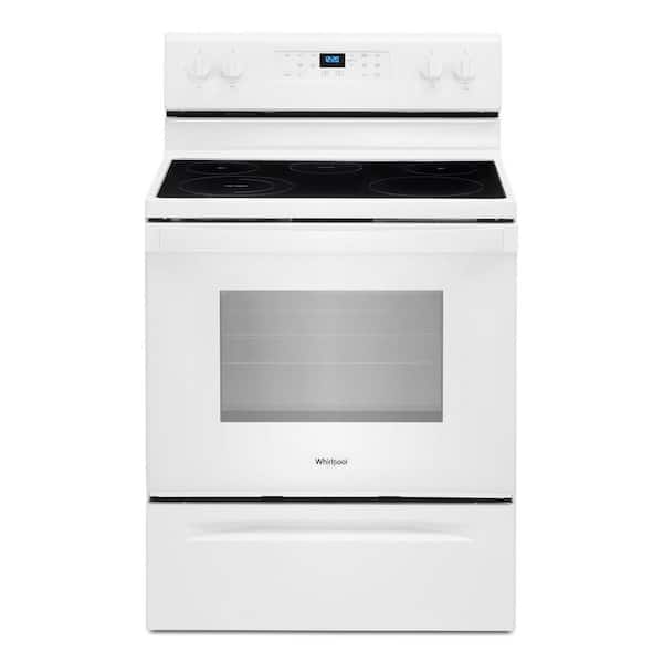 Whirlpool 30 in. 5.3 cu. ft. Electric Range in White with FrozenBake Technology