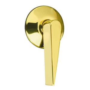 Archer Trip Lever in Vibrant Polished Brass