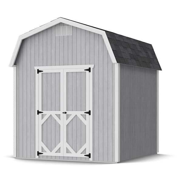 Classic Gambrel 8 ft. x 8 ft. Outdoor Wood Storage Shed Precut Kit with 6 ft. Sidewalls (64 sq. ft. )
