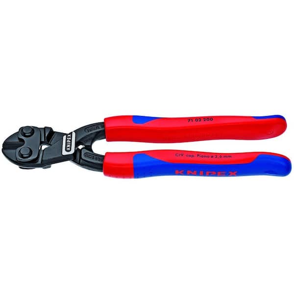 KNIPEX 8 in. High Leverage Cobolt Comfort Grip Cutting Pliers