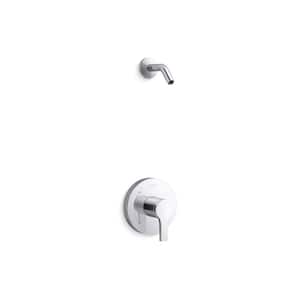 Elate 1-Handle Wall Mount Shower Trim Kit In Polished Chrome (Valve Not Included)