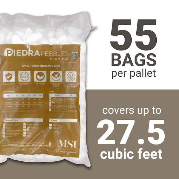 MSI Himalaya White 0.5 cu.ft. Bagged Landscape Rock (1 in. to 2 in