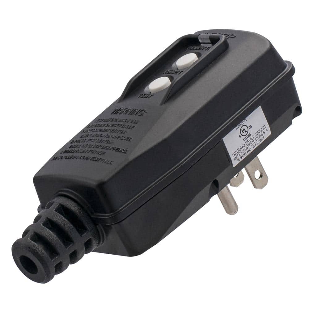 4.67 in. 15 Amp Auto Reset 3 Prong Portable GFCI Replacement Right Angle Plug Assembly price history on PriceWatchPro