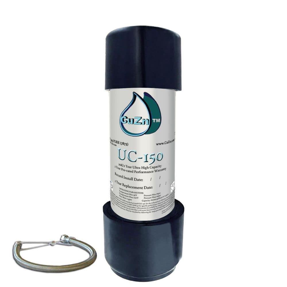 CuZn 20K Gal. 2-Year Under Sink Water Filter System, Reduces PFAs