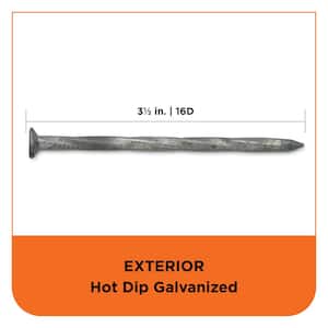 3-1/2 in. (16D) Hot Dipped Galvanized Spiral Deck Nail 5 lbs. (295-Count)