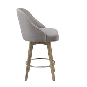 Walsh Grey 20 in. W x 23 in. D x 38.5 in. H Counter Stool With Swivel Seat