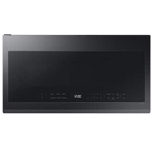 Smart 2.1 cu. ft. Over-the-Range Microwave with Auto Connectivity & SmartThings Cooking in Matte Black Steel