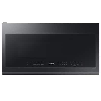 Smart 2.1 cu. ft. Over-the-Range Microwave with Auto Connectivity & SmartThings Cooking in Matte Black Steel