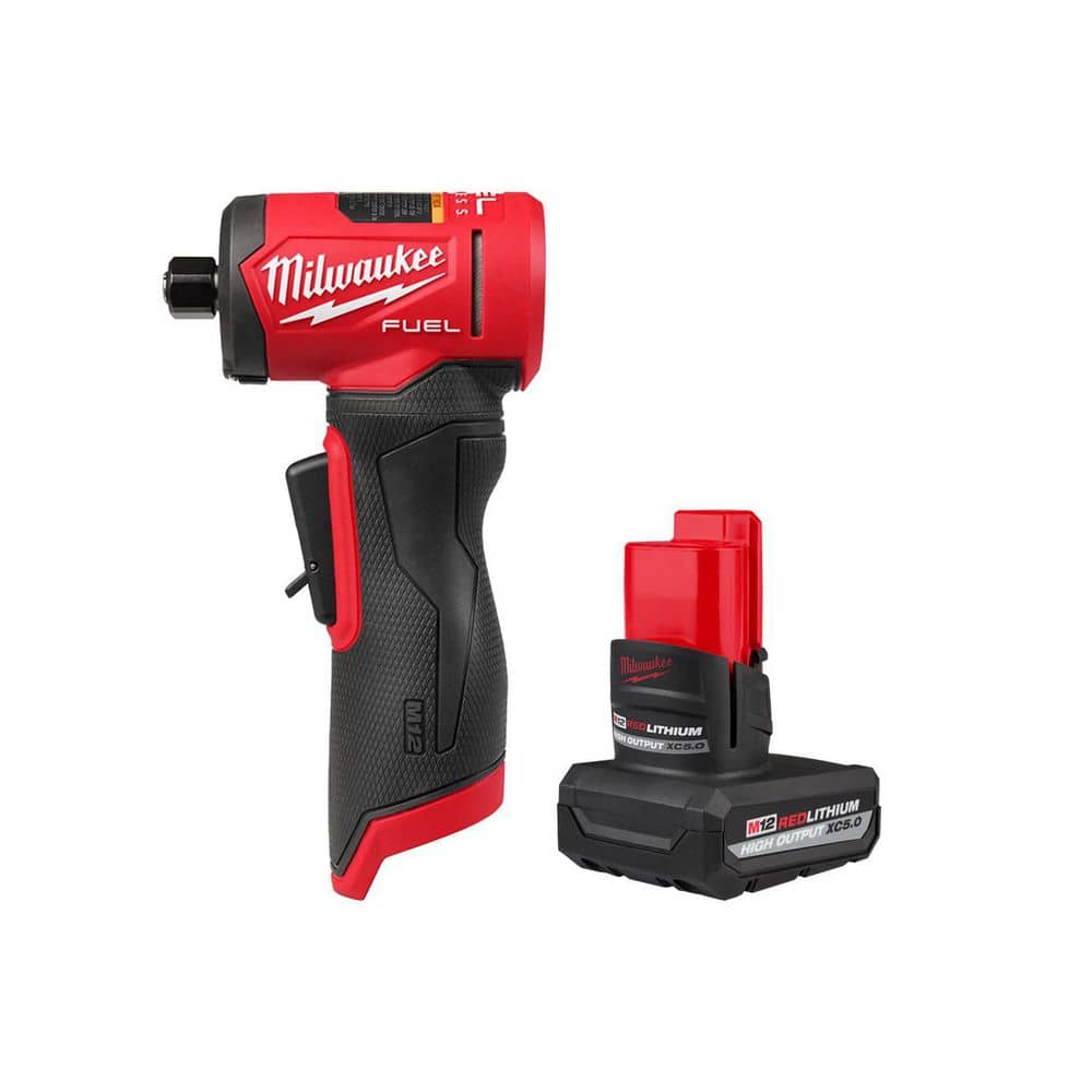 M12 FUEL 12V Lithium-Ion Brushless Cordless 1/4 in. Right Angle Die Grinder with M12 5.0 Ah Battery price history on PriceWatchPro