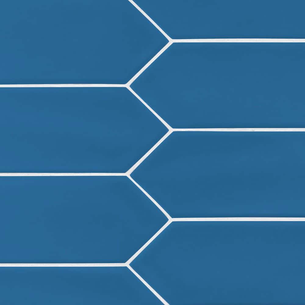 Matte Blue 3 in. x 12 in. Ceramic Picket Wall Tile (9.33 sq. ft./Case) price history on PriceWatchPro