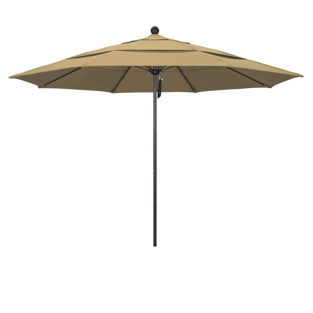 California Umbrella 11 Ft. Bronze Aluminum Commercial Market Patio 