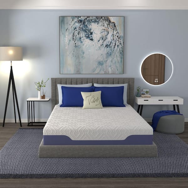 Supreme Cooling Twin x L Medium Firm Gel Hybrid 10 in. Bed-in-a-Box Mattress