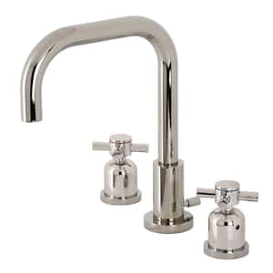 Concord 8 in. Widespread 2-Handle Bathroom Faucet in Polished Nickel
