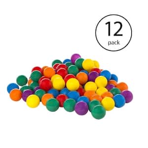 100-Pack Small Multi-Colored Plastic Fun Ballz for Bounce House (12-Pack)