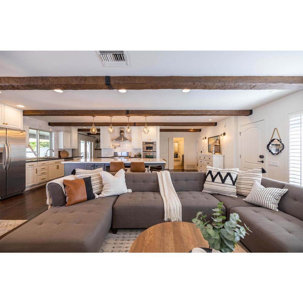 13' Medium Oak Hand Hewn Faux Wood Beam