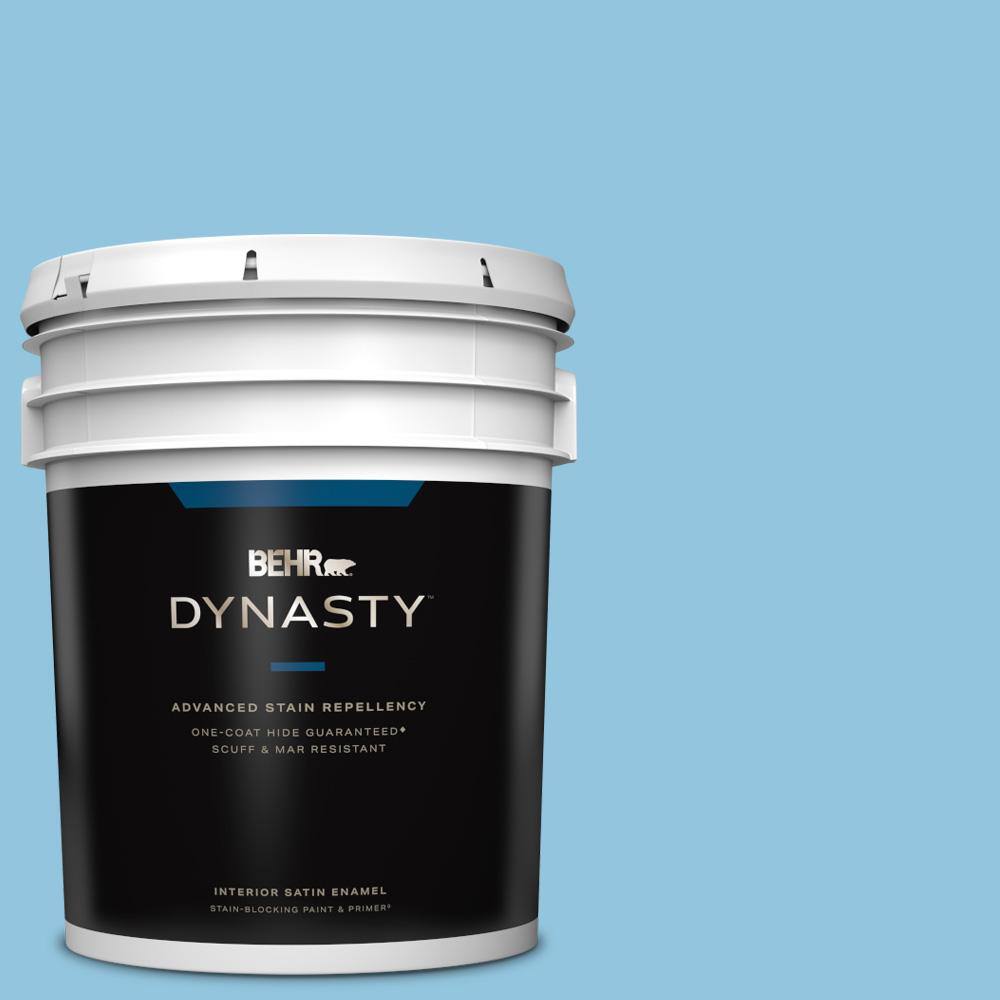 BEHR DYNASTY 5 gal. #550D-4 Caribbean Coast Satin Enamel Interior