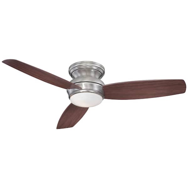 MINKA-AIRE Traditional Concept 52 in. Integrated LED Indoor/Outdoor Pewter Ceiling Fan with Light with Wall Control