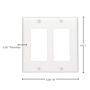 2-Gang - Rocker Light Switch Plates - The Home Depot