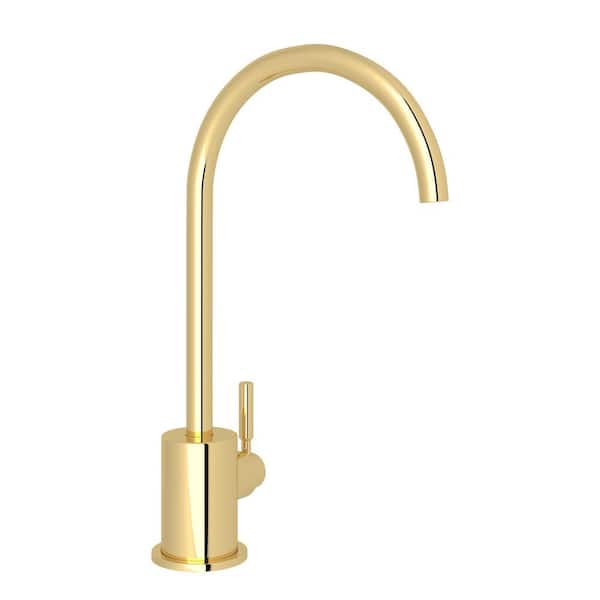 Lux Filter Kitchen Faucet in Unlacquered Brass