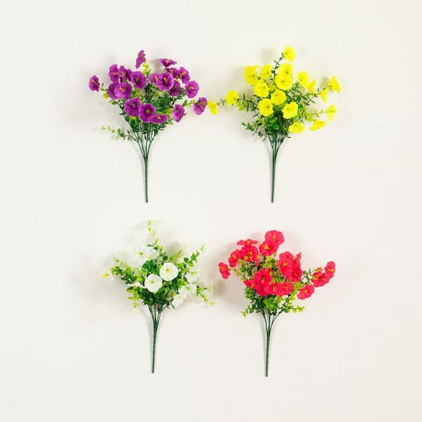 Nearly Natural 14 in. Multi-Colored UV Resistant Artificial