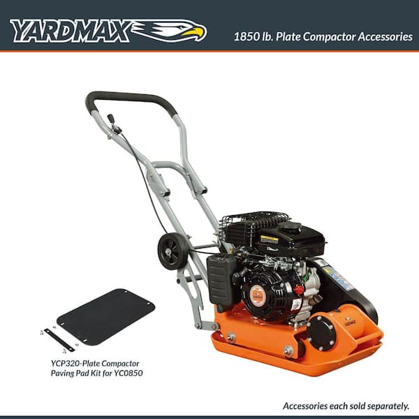 YARDMAX 1850 lb. Compaction Force Plate Compactor YC0850 The Home Depot