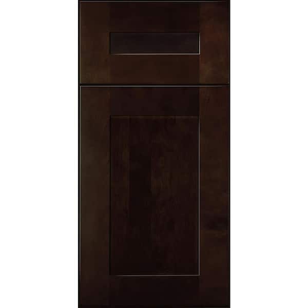Newport 7.5 in. W x 0.75 in. D x 7.5 in. H in Manganite Cabinet Door Sample