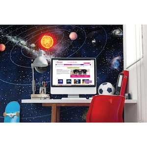 118 in. x 98 in. Solar System Wall Mural