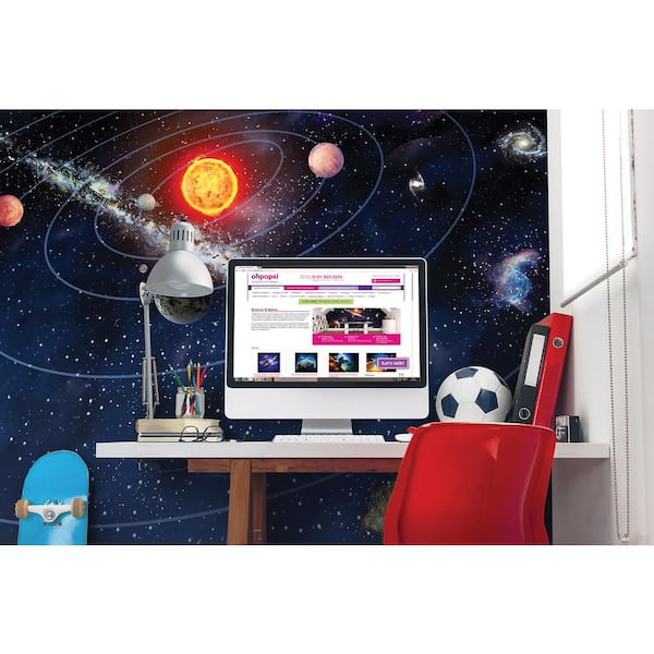 Brewster 118 in. x 98 in. Solar System Wall Mural
