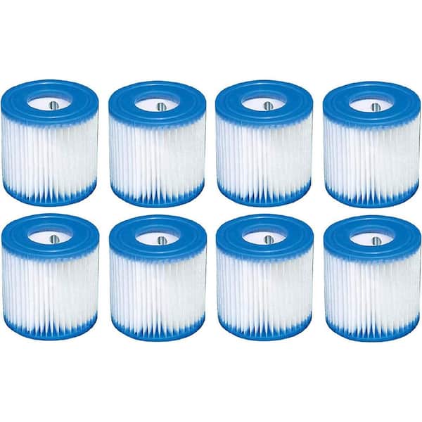 Intex 3.6 in. Type H Easy Set Filter Cartridge Replacement for Swimming Pools (8-Pack)