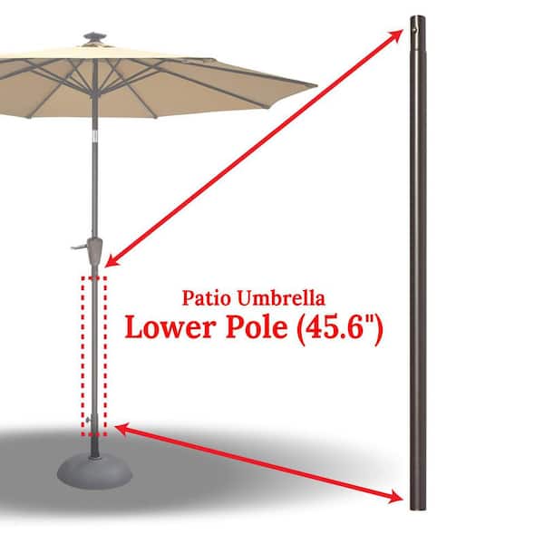 4-piece cantilever offset patio umbrella stand square base plate set Cantilever Offset Umbrella Stand