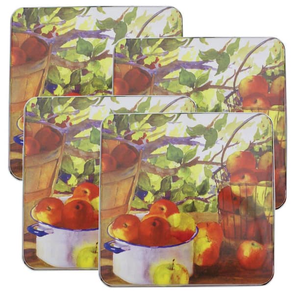 Range Kleen Square Apple Harvest Burner Kover (4-Pack)