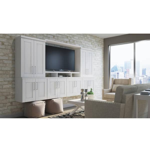 Hampton Bay Shaker 24 in. W x 24 in. D x 34.5 in. H Assembled Drawer Base  Kitchen Cabinet in Satin White with Ball-Bearing Glides KDB24-SSW - The  Home Depot