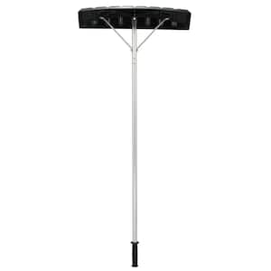 57 in. to 240 in. Extendable Aluminum Snow Roof Rake with Anti-slip Handle