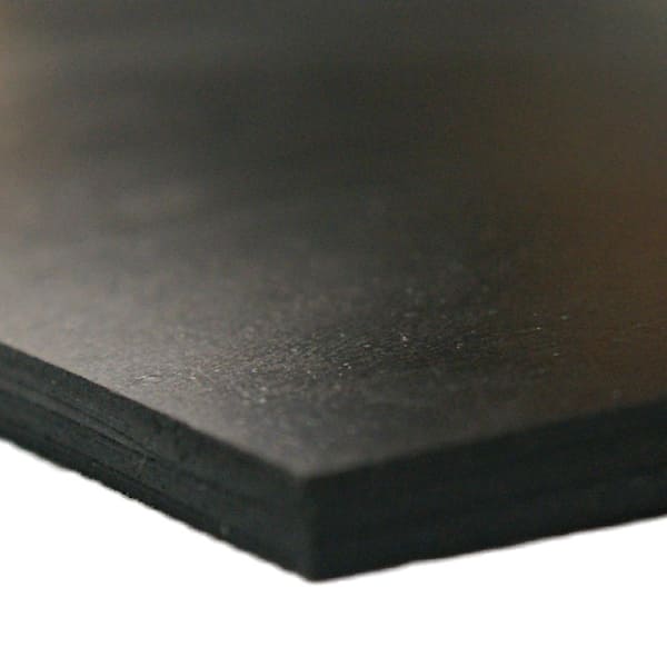 Rubber-Cal Neoprene Commercial Grade, Black, 45A, 0.031 in. x 5 in. x 5 in. (25-Pack)