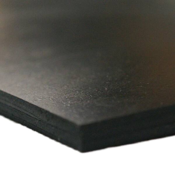 Rubber-Cal Neoprene Commercial Grade, Black, 45A, 0.062 in. x 8 in. x 8 in. (10-Pack)