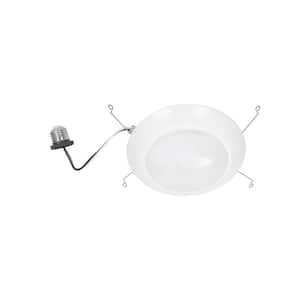 4 in. 2700K-5000K CCT Selectable 840 Lumens Dimmable Integrated LED Recessed Mount Ceiling Disk Light