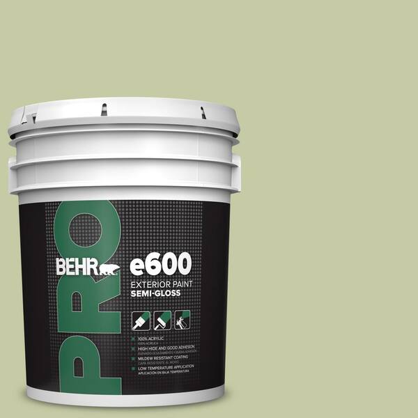 BEHR PRO 5 gal. #M350-3 Sap Green Semi-Gloss Exterior Paint