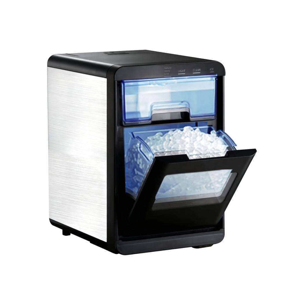 44 lb./Day Pebble Ice Maker Countertop, Chewable Nugget Ice Machine, Drawer Access, Self-Cleaning