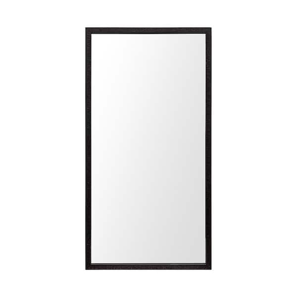 Large Rectangle Espresso Modern Mirror (41.5 in. H x 21.5 in. W)
