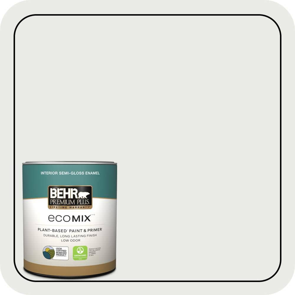 1 qt. #780E-2 Full Moon Semi-Gloss Enamel EcoMix Plant-Based Interior Paint & Primer price history on PriceWatchPro