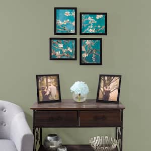 8x10 Black Picture Frames with Mat for Wall or Table Top Decoration Set of 6 