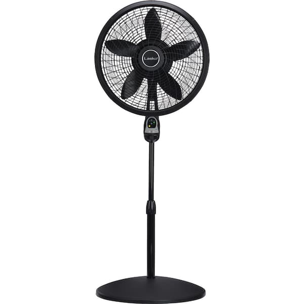 Lasko Adjustable-Height 18 in. Oscillating Pedestal Fan with Remote Control  S18625 - The Home Depot