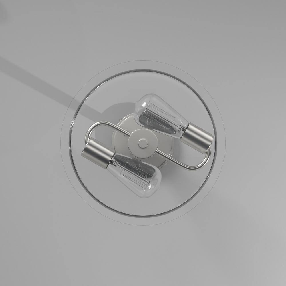 Satin Platinum 10" Globe Indoor/Outdoor LED Flush Mount