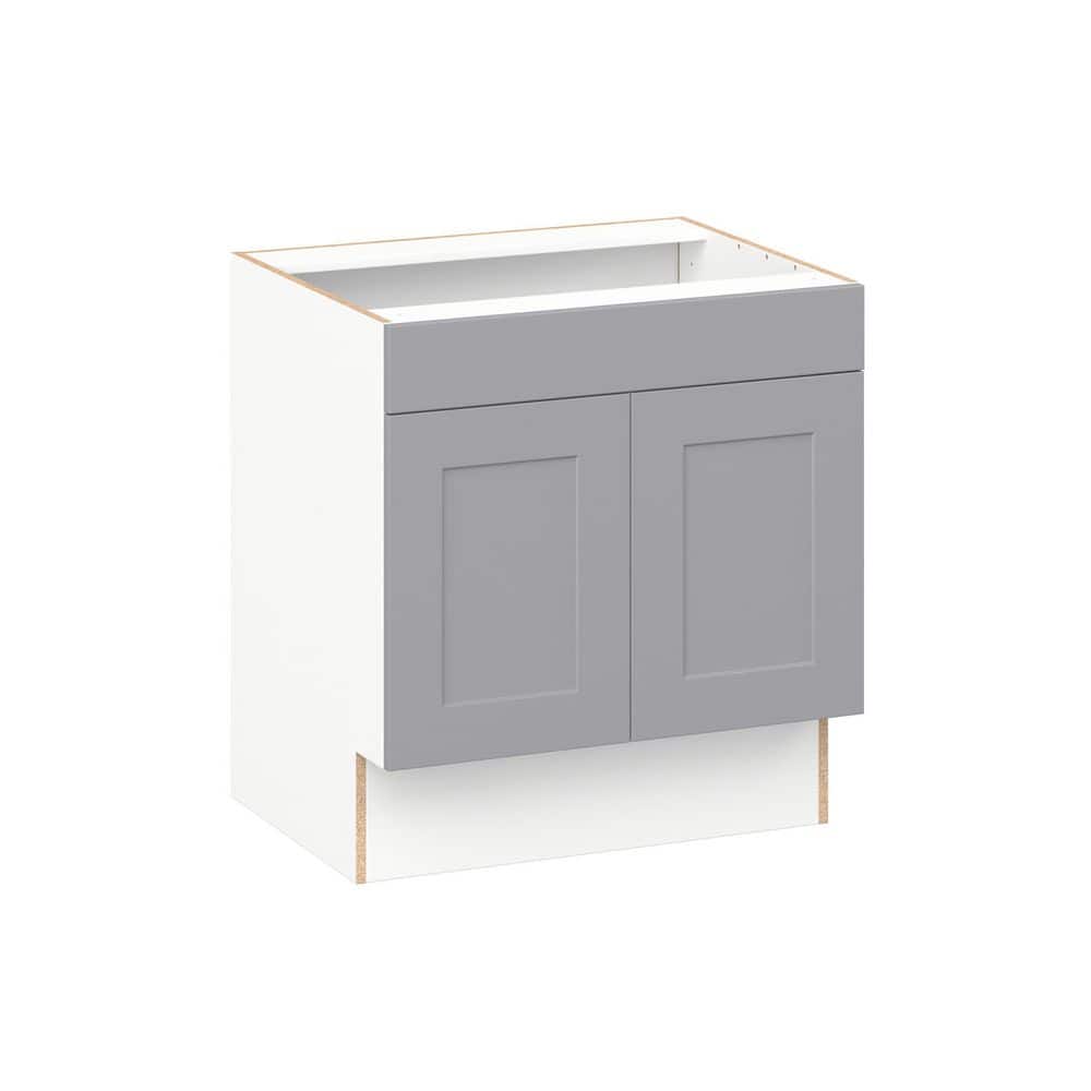 Roseland 30 in. W x 24 in. D x 32.5 in. H Assembled Shaker Accessible ADA Sink Base Kitchen Cabinet in Slate Gray price history on PriceWatchPro