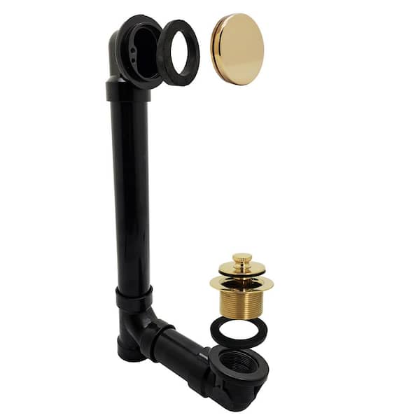 Westbrass 12 in. Sch. 40 ABS Bath Waste & Overflow Assembly with
