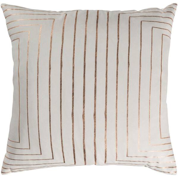 Artistic Weavers Shrewsbury Cream Geometric Polyester 18 in. x 18 in. Throw Pillow