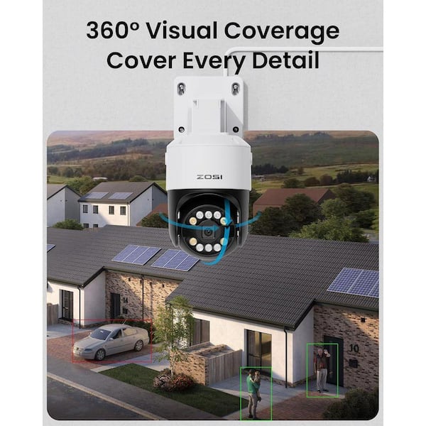 ZOSI C296B 4K 8MP Hardwired POE Add-on Outdoor Home Security
